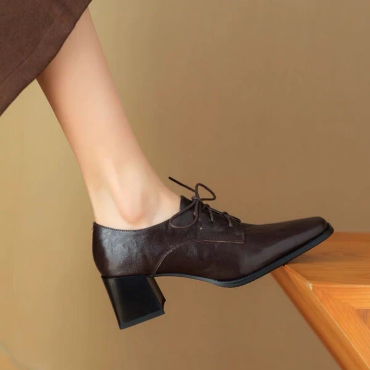 Women Square Toe Lace Up Oxfor - Oxford Lace Up Women review and price