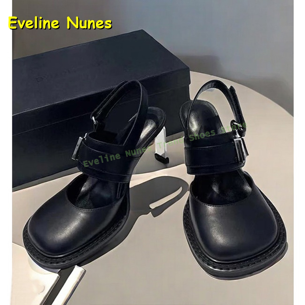 Women's Black Square Toe Buckl - Mule Slip On review and price