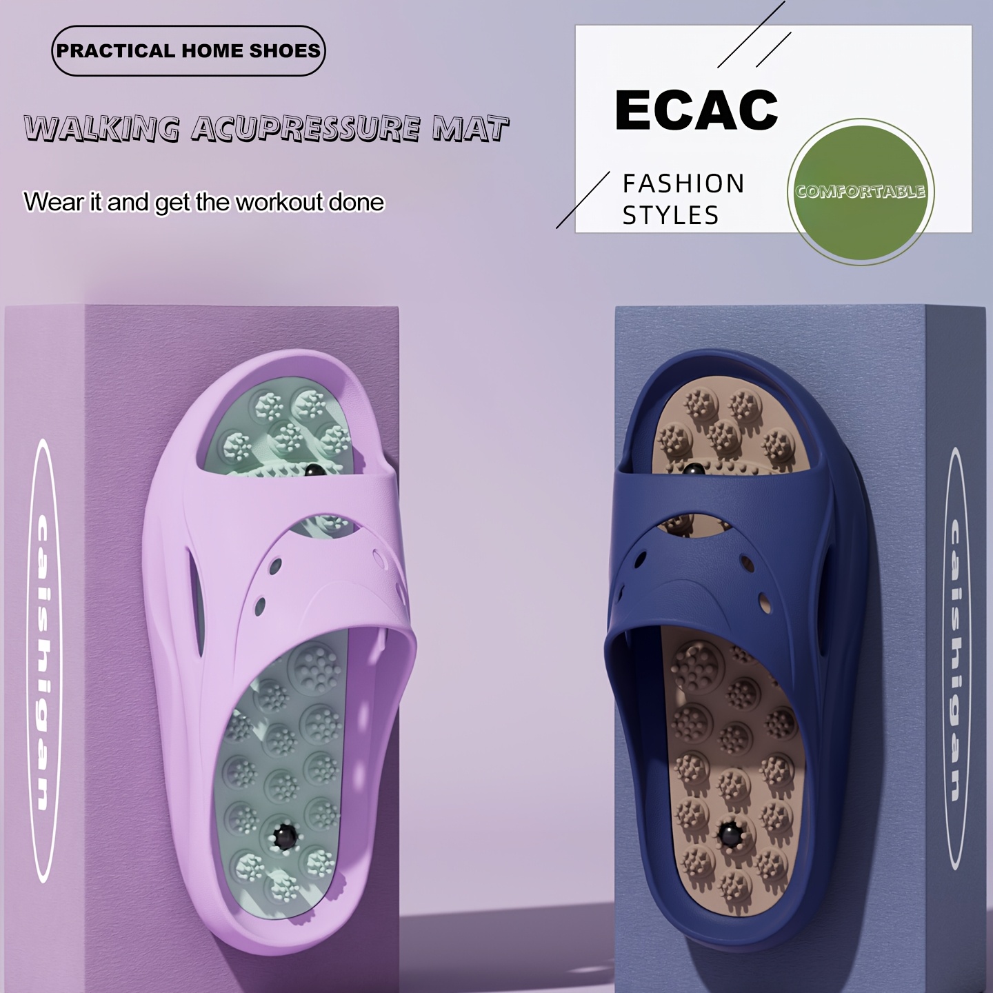 Women Men EVA Massage Slippers - Mule Slip On review and price