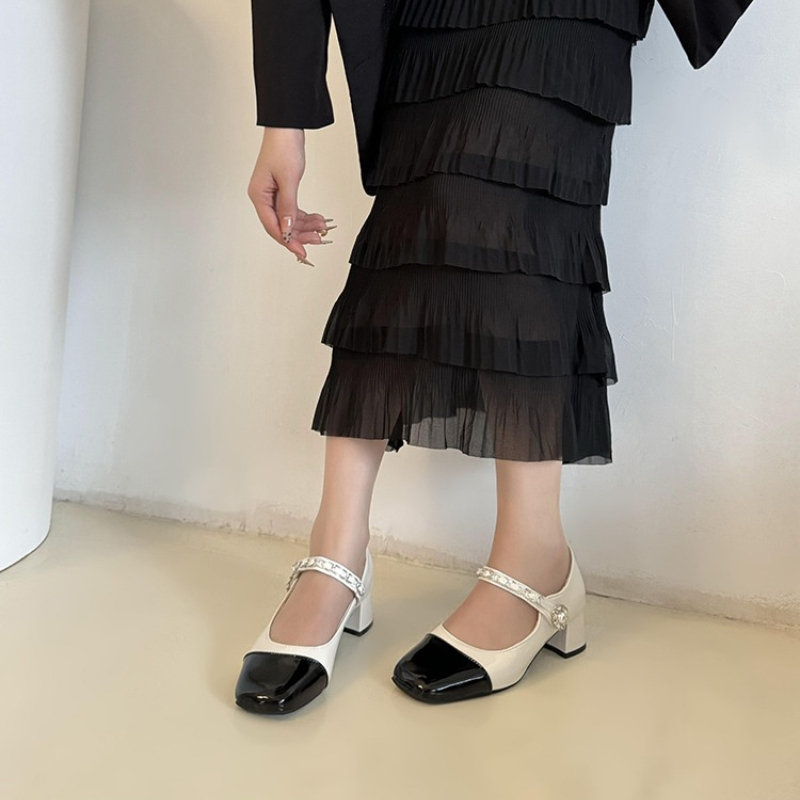 2026 Pearl Clasp Thick-Topped  - Women'S Shoes Quality review and price