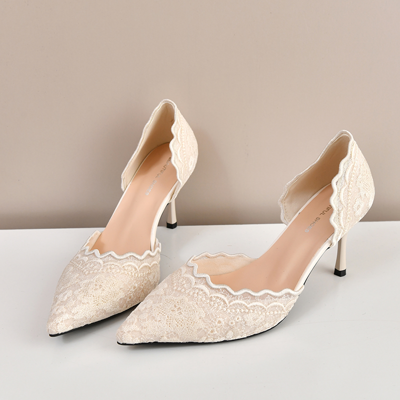 Lace Pointed Toe High Heels Wo - Women'S Shoes Quality review and price
