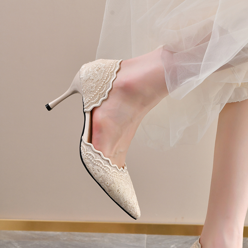 Lace Pointed Toe High Heels Wo - Women'S Shoes Quality review and price