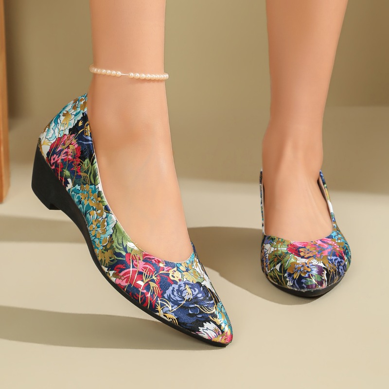 Women Pointed‑Toe Floral Print - Women Shoes Xxl review and price