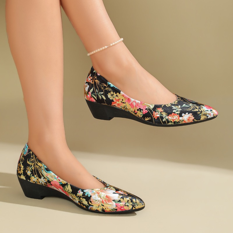 Women Pointed‑Toe Floral Print - Women Shoes Xxl review and price