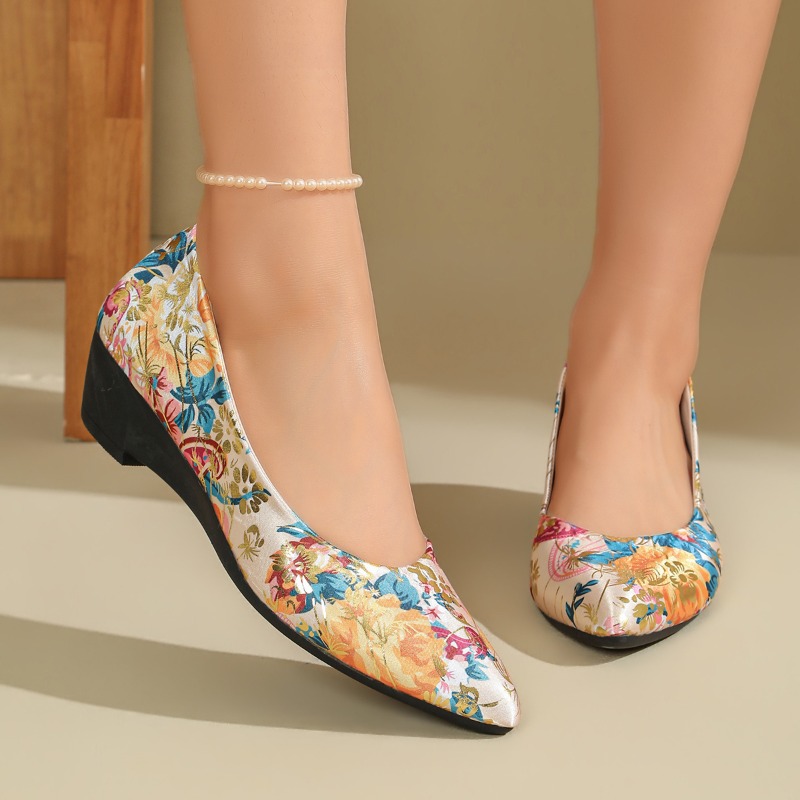 Women Pointed‑Toe Floral Print - Women Shoes Xxl review and price