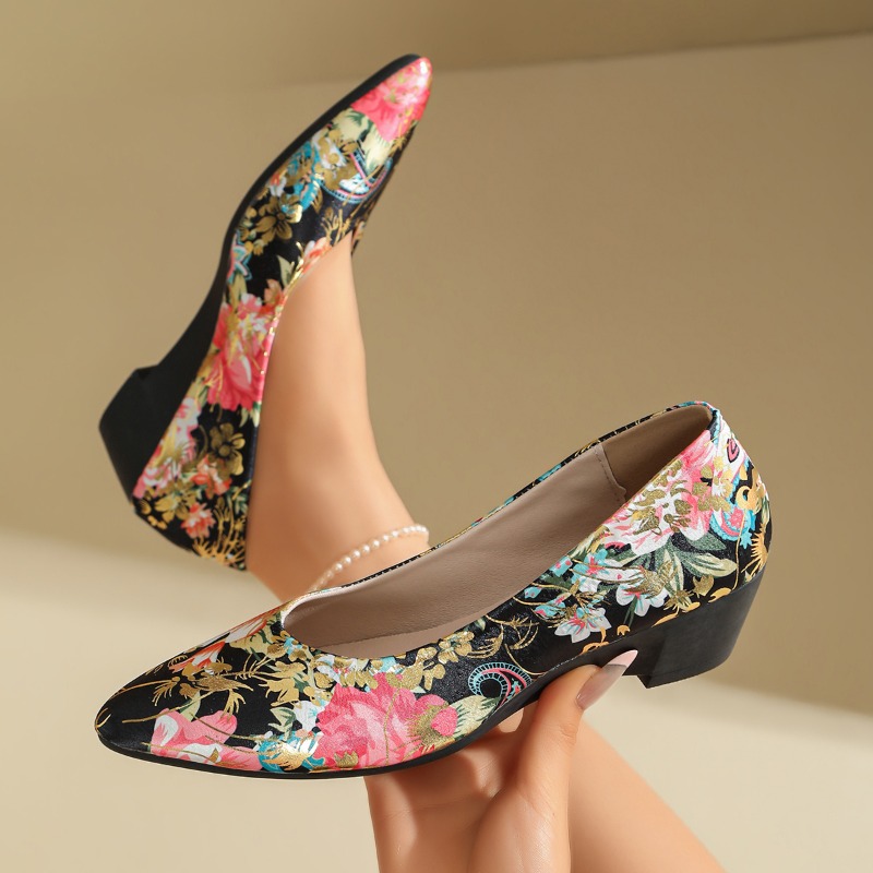Women Pointed‑Toe Floral Print - Women Shoes Xxl review and price