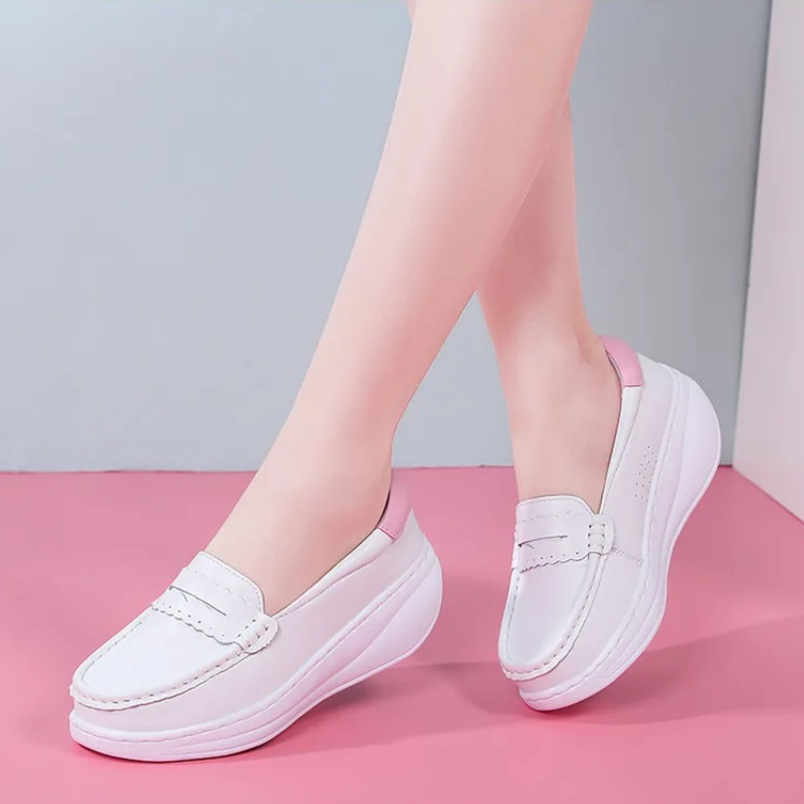 2025 White Pink Nurses Sneaker - Women Shoes Tennis review and price