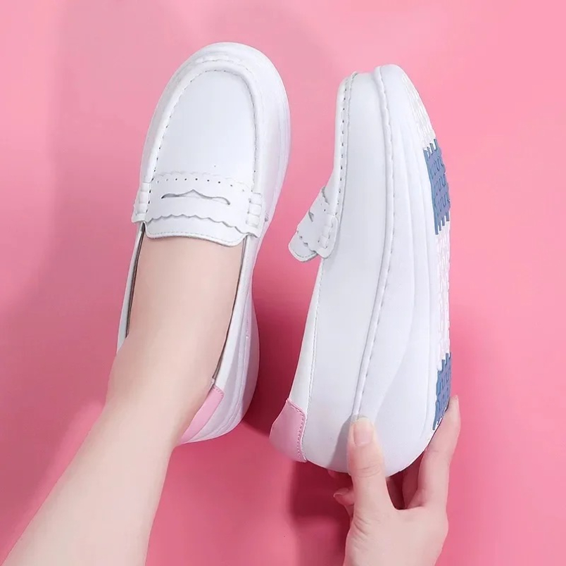 2025 White Pink Nurses Sneaker - Women Shoes Tennis review and price