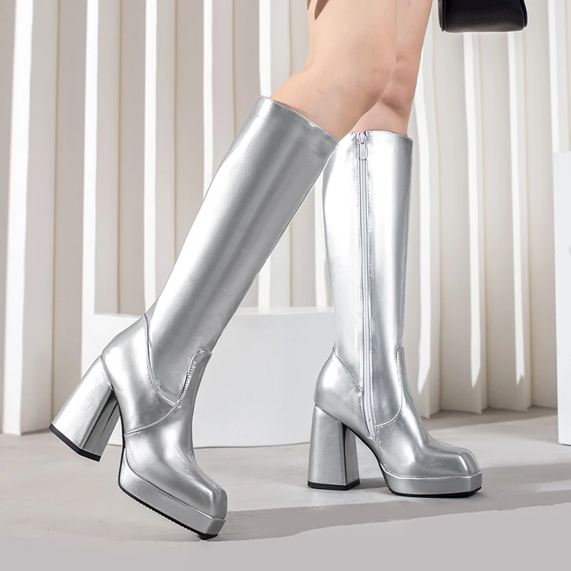 Green Winter Women Platform Kn - Knee High Boots Women review and price