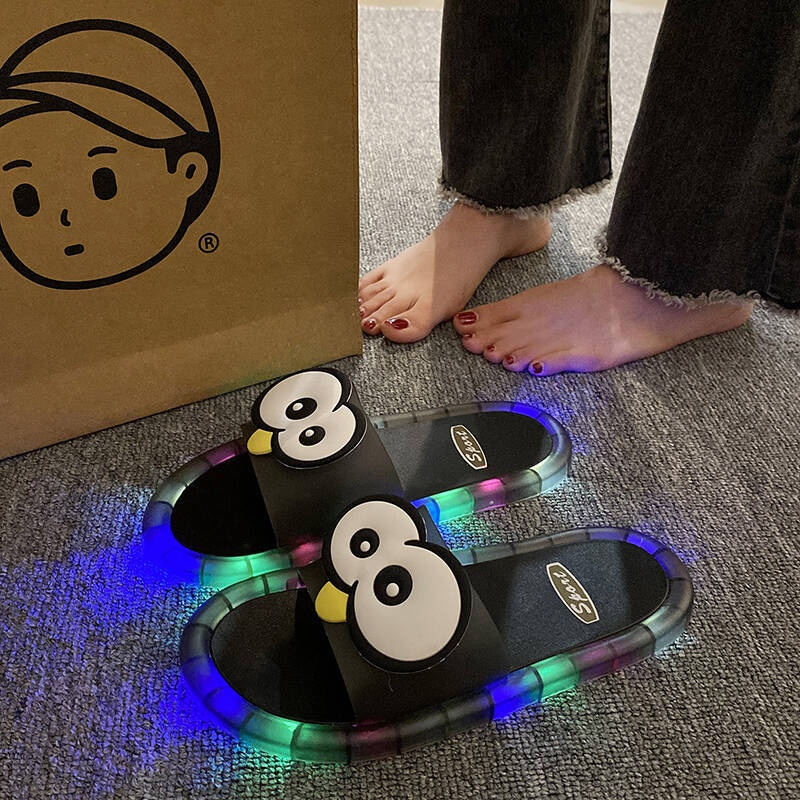 Funny Big Eyes Luminous Slide  - Mule Slip On review and price