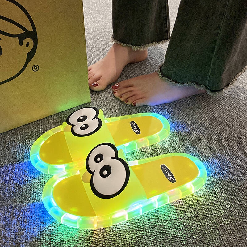 Funny Big Eyes Luminous Slide  - Mule Slip On review and price