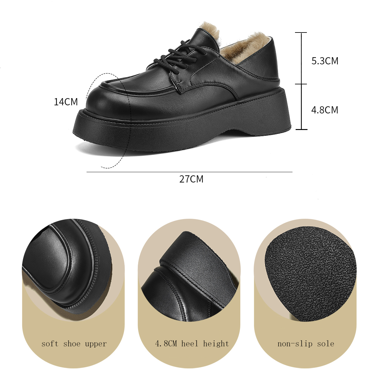 FOXER Winter New Women Platfor - Oxford Lace Up Women review and price