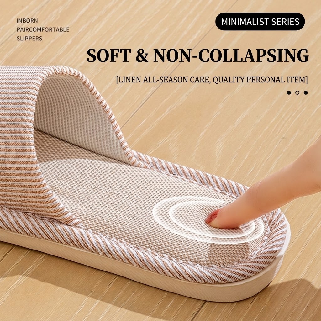 Breathable Flax Linen Slippers - Mule Slip On review and price